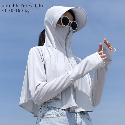 UPF 50+ Lightweight Outdoor Crop Jacket