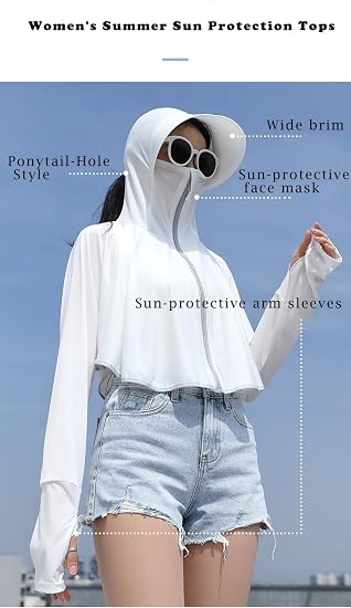UPF 50+ Lightweight Outdoor Crop Jacket