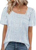 Square Neck Short Sleeve Top